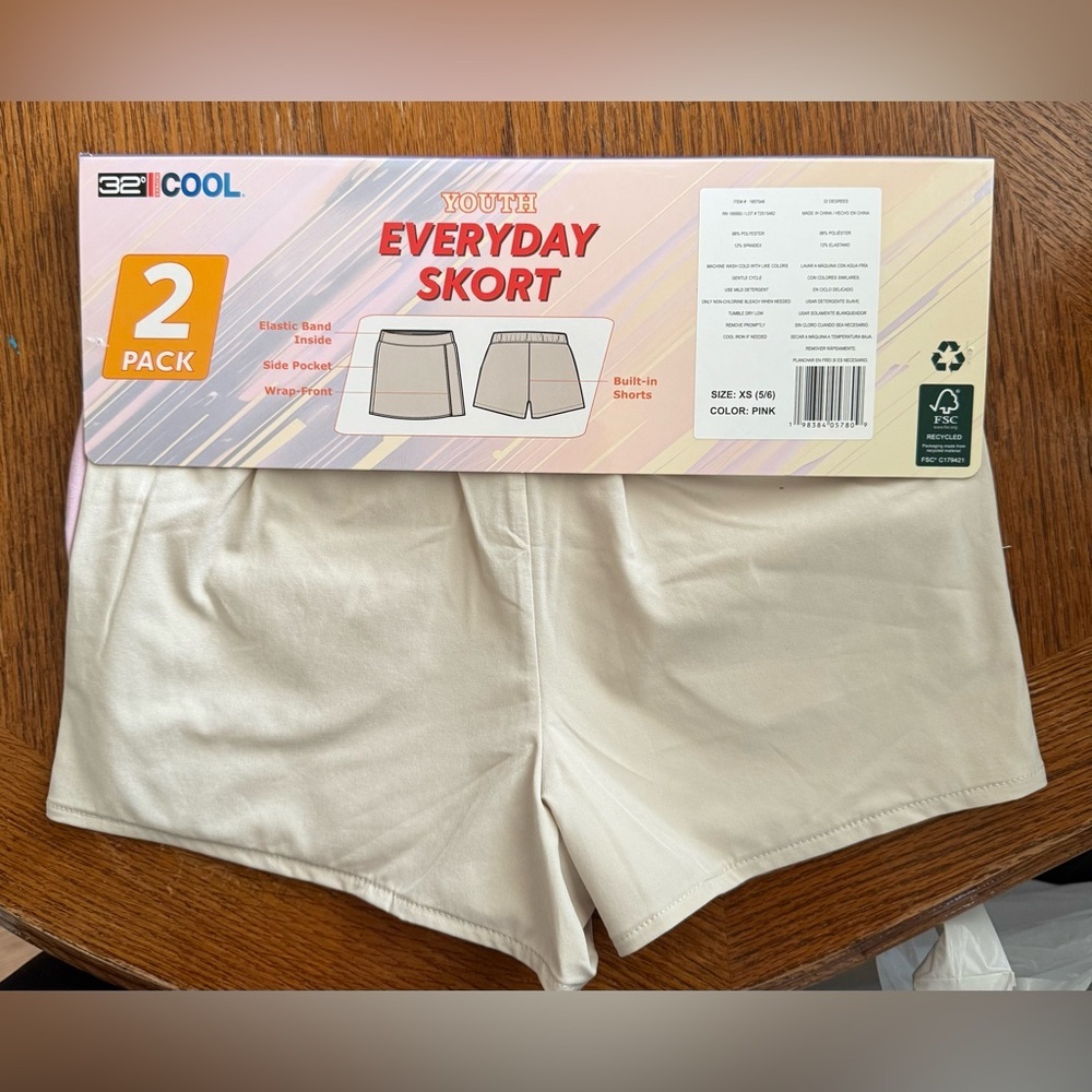Girls Everyday Skort(2 Pack) - Picture 5 of 6